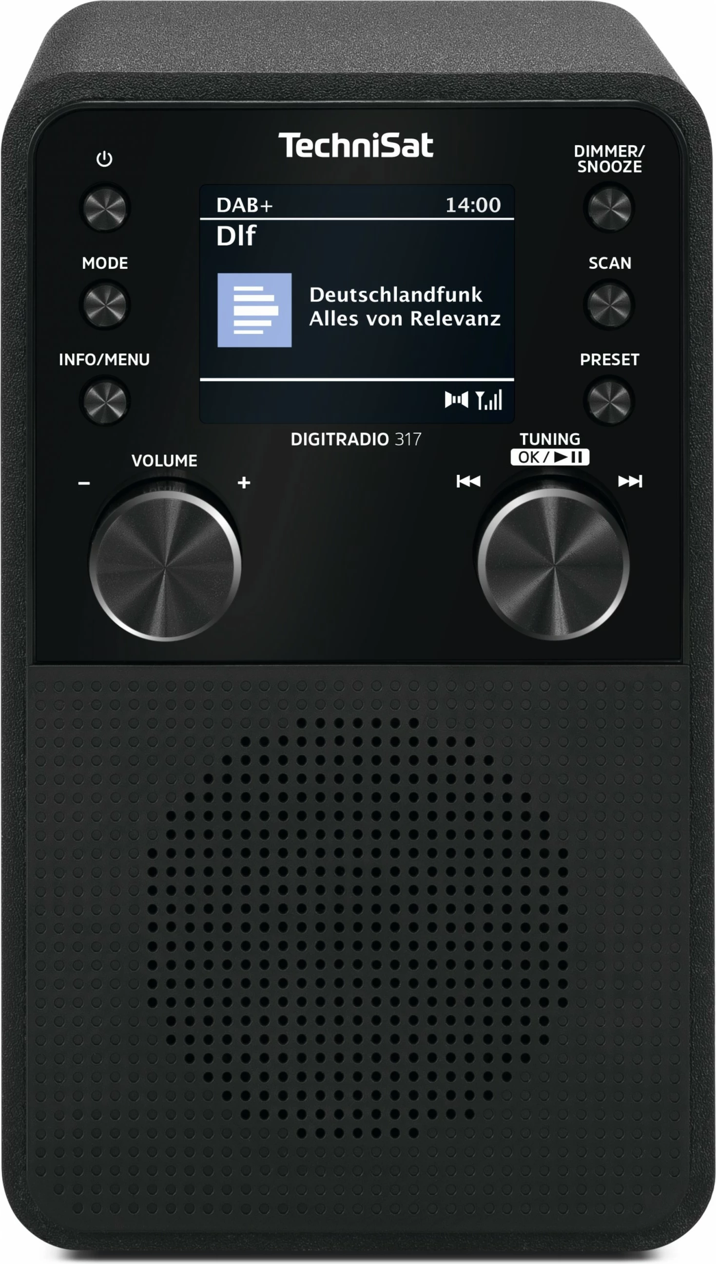 Radio portabile TechniSat DigitRadio 317, DAB+, Bluetooth, e zezë