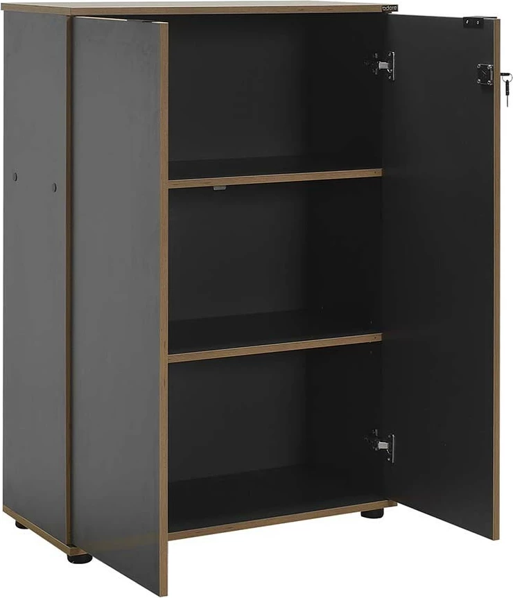 Raft librash Hanah Home, Rkt-332-Ax-1, ngjyrë antracit