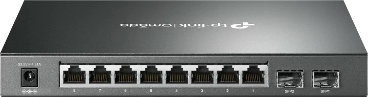 Switch TP-Link Omada 10-Port Gigabit Smart, 8-Port PoE+, Managed, L2/L2+, Gigabit Ethernet (10/100/1000), Power over Ethernet (PoE)