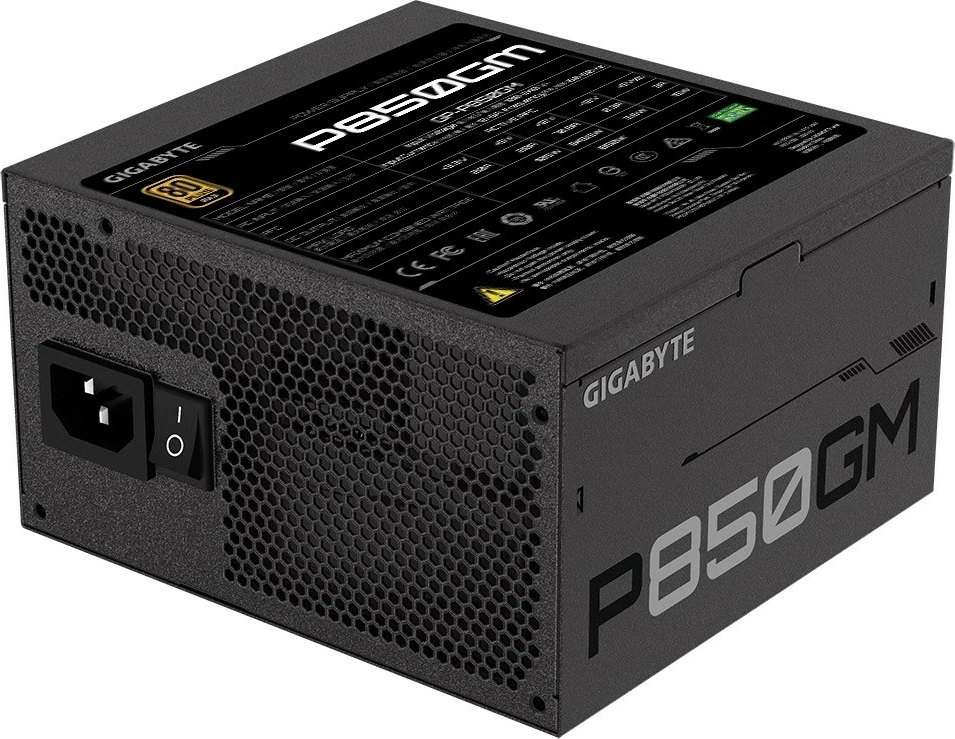 Kasë Gigabyte GP-P850GM, 850W, 80 PLUS Gold, Modular, E zezë