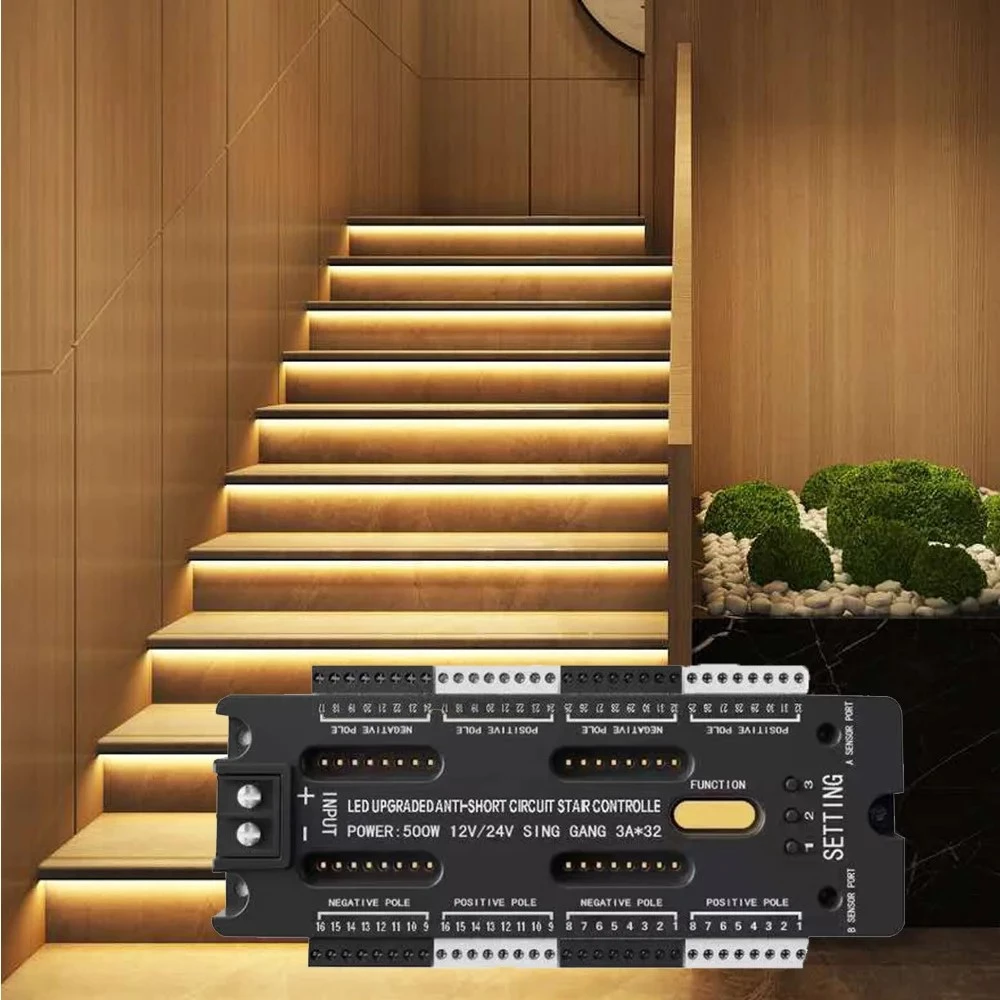 Kontroller PIR shkalle për drita LED – 32 kanale