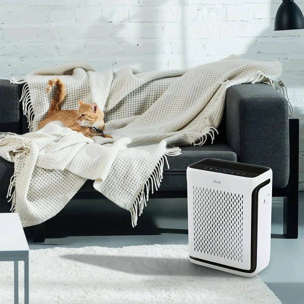 Pastrues ajri Levoit Vital 100S, HEPA H13 + karbon + pre-filter, 243 m³/h, deri 52 m², Wi‑Fi/app, i bardhë