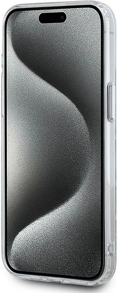 Mbështjellës Karl Lagerfeld IML Monogram Karl & Choupette Head MagSafe për iPhone 15 Pro Max, Transparent