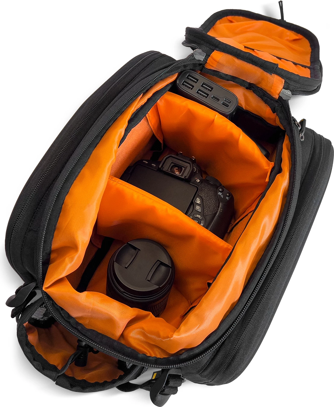 Çantë biçiklete Wozinsky WBB19BK, 35L, me mbulesë shiu, e zezë