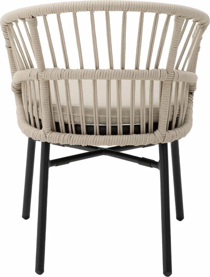 Karrige Luna, krem e zezë, 58x65x78cm