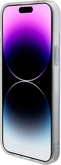 Mbështjellës Guess IML Iridescent MagSafe për iPhone 15 Plus, Violet