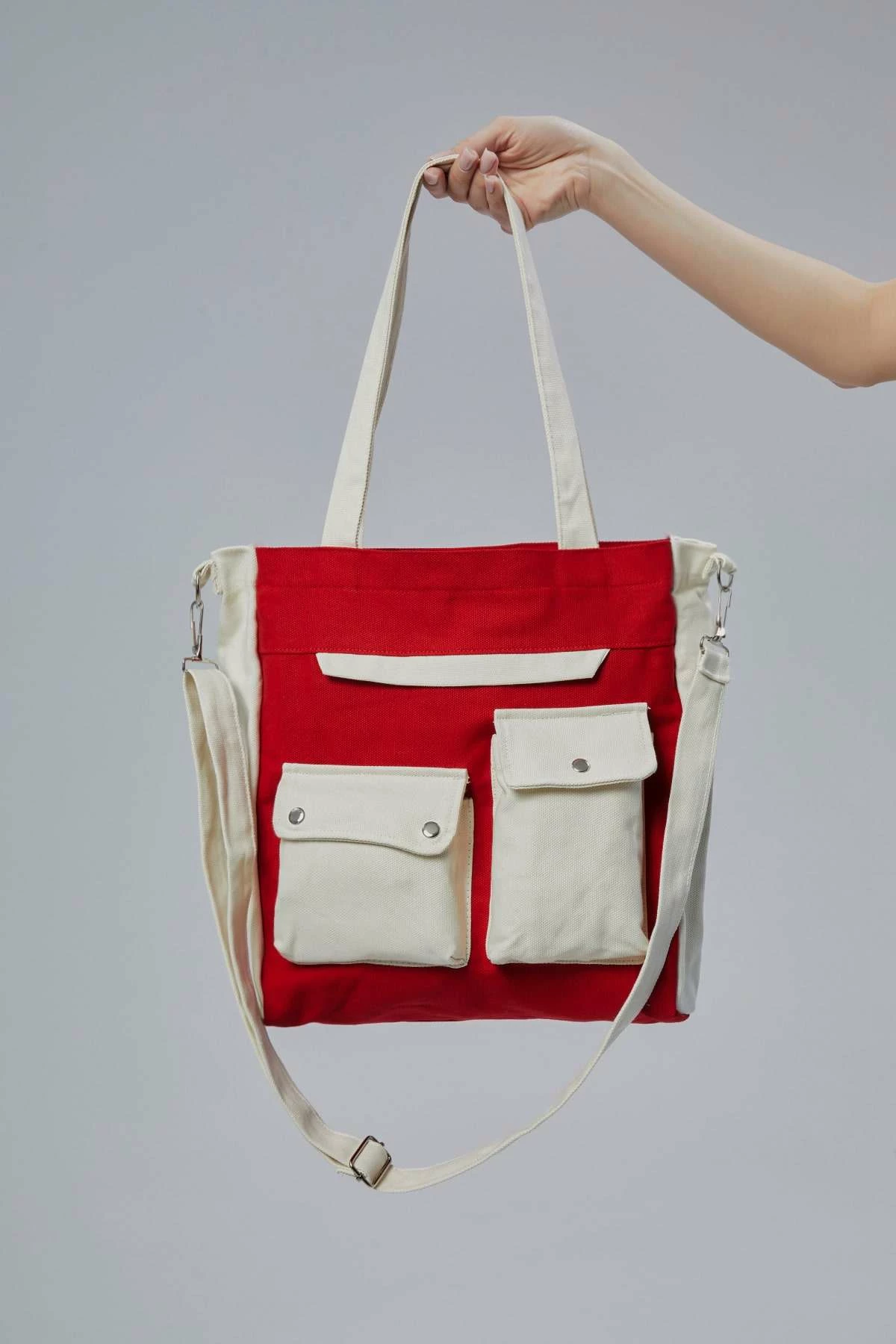 Çantë tote Zoozie Bags, e kuqe, 2354