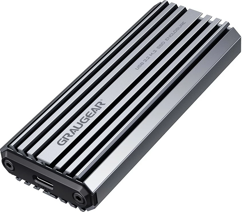 Kasë SSD GrauGear M.2 NVMe PCIe 3.0, USB 3.2 Gen 2, gri