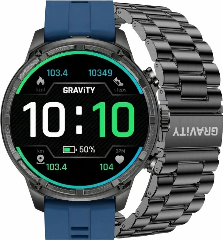 Smartwatch Gravity GT41-2, rrip i zi + byzylyk