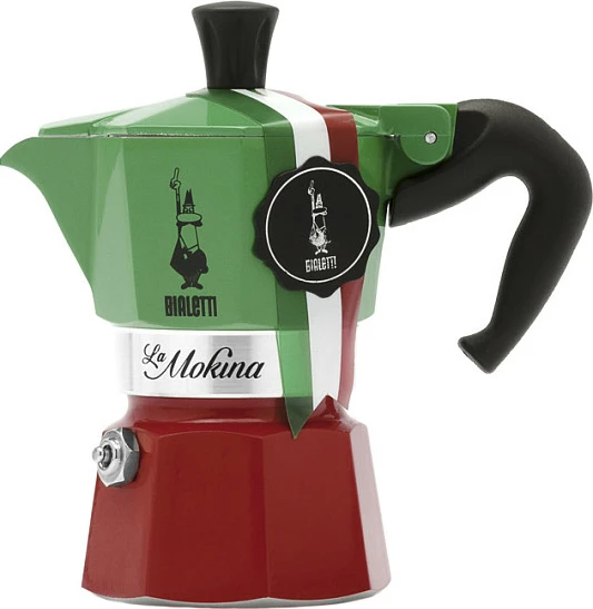 Set French press Bialetti 0.5L alumini, e zezë/e gjelbër/e kuqe
