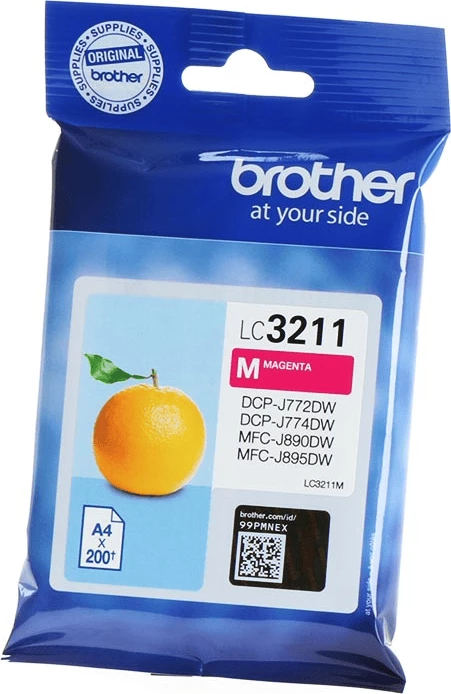 Kasetë boje, Brother, LC-3211M, 200 faqe, standard, magenta