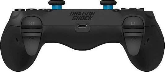Kontroller DragonShock Mizar+ wireless për PS4/PC, Bluetooth 5.0, LED blu, i zi