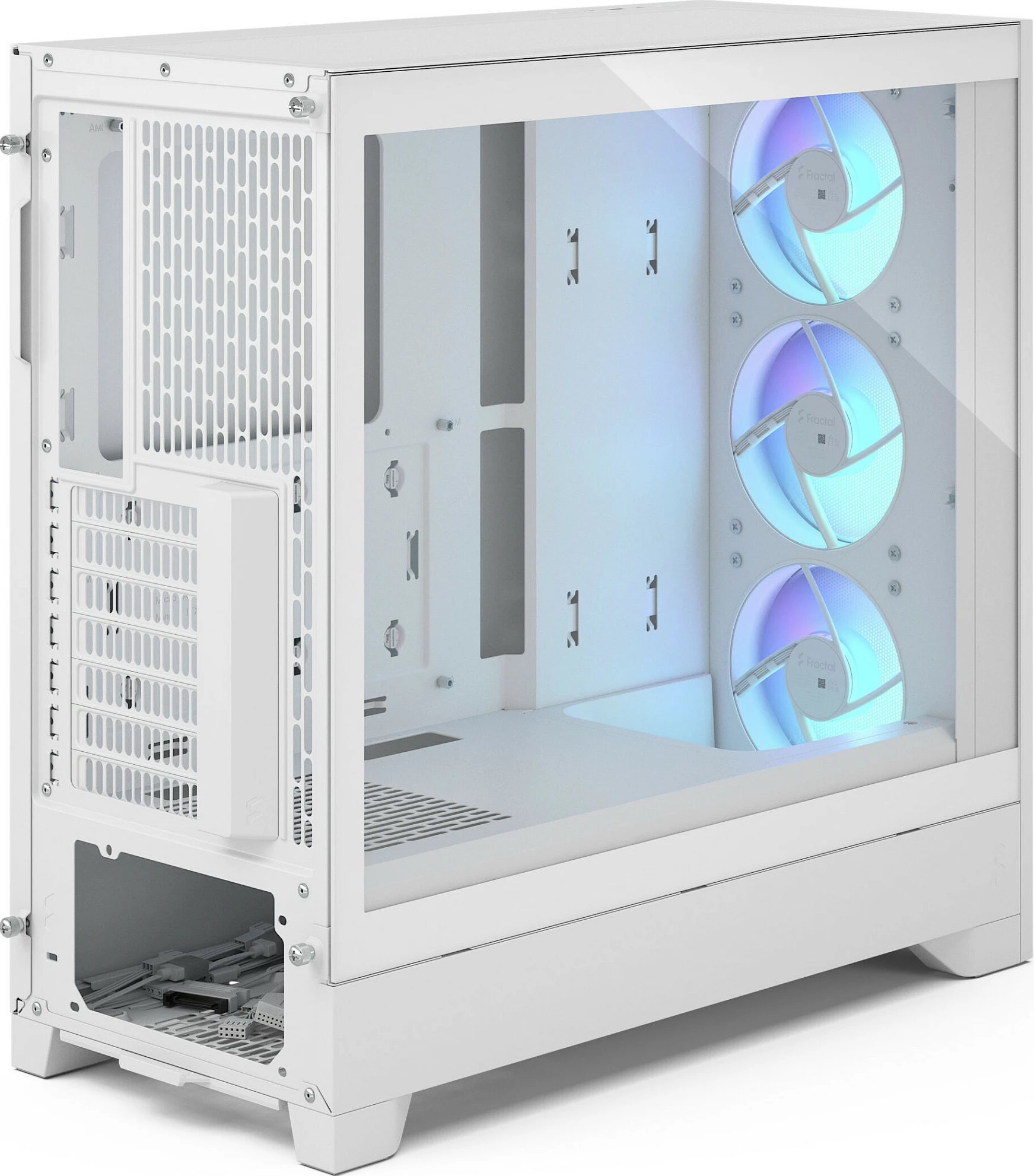Kasë Fractal Design Pop 2 Air, Midi Tower, ATX/micro ATX/Mini-ITX, TG RGB, e bardhë
