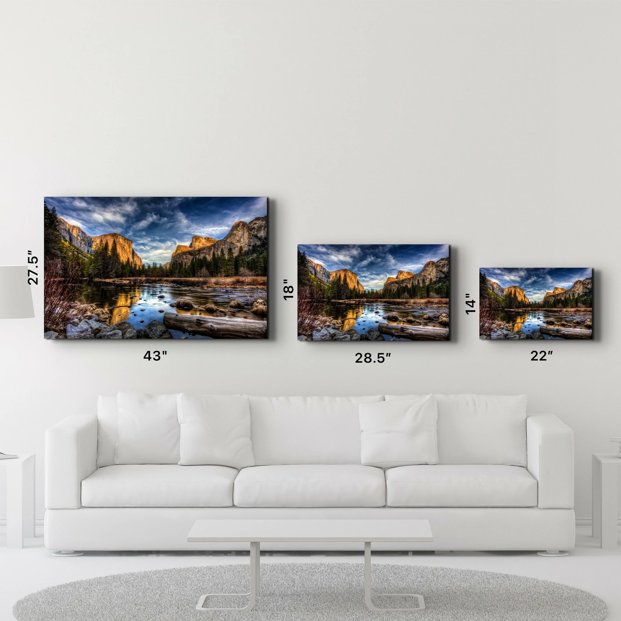 Pikturë dekorative prej xhami të temperuar, Wallity OGLS-1005, 70x110cm