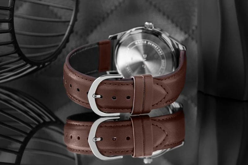 Orë dore për meshkuj Casio, kafe