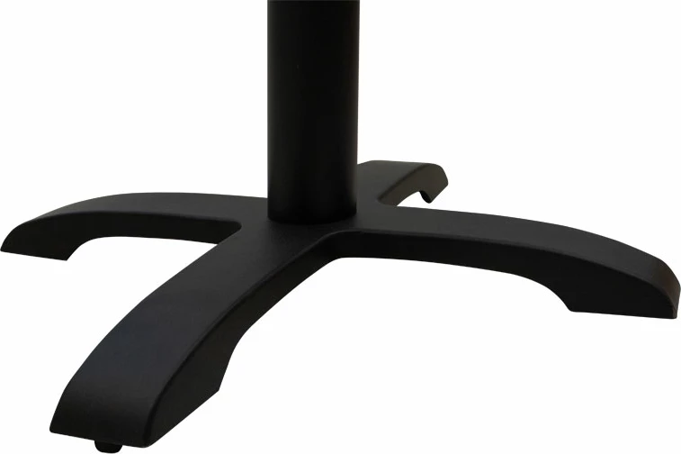 Baza e tavolinës për bar, lartësi mesatare, Poise,, hekur i derdhur, katër këmbë, e zezë, 62x62x94cm