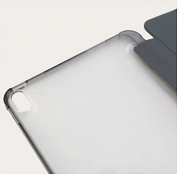 Mbështjellës folio Tucano Satin për Apple iPad 10.9" (10th gen 2022), stand, anti-shock, hirtë/transparent