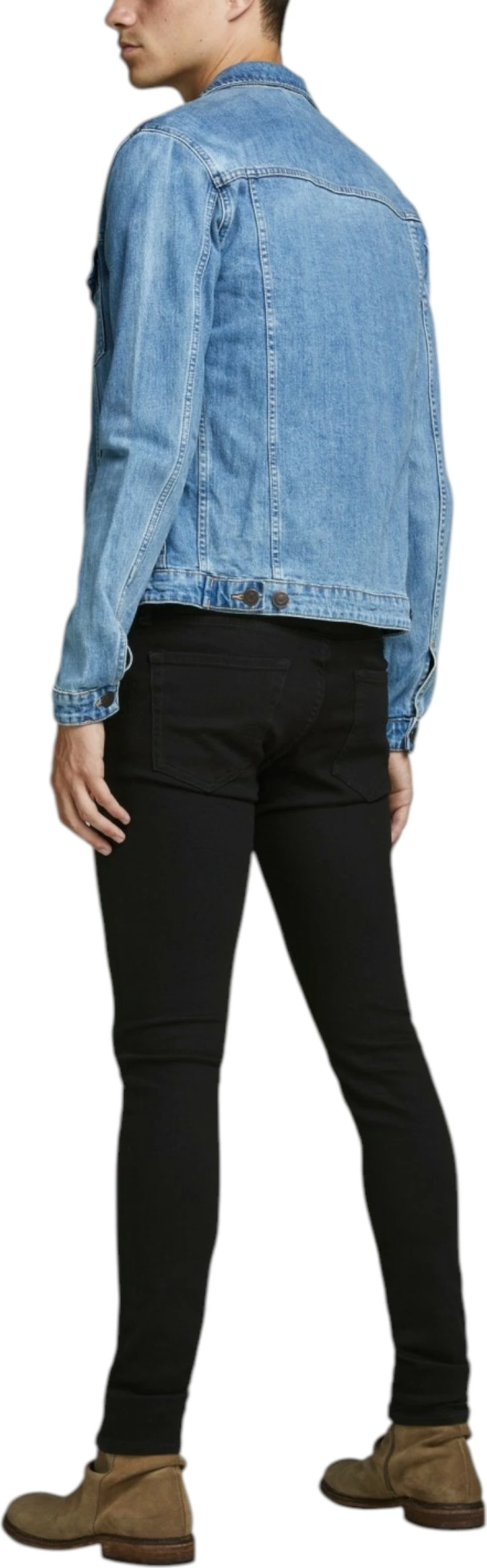 Pantallona xhinse për meshkuj Jack & Jones JJILIAM JJORIGINAL GE 009 50SPS NOOS, të zeza [Madhësia: W26 L30]