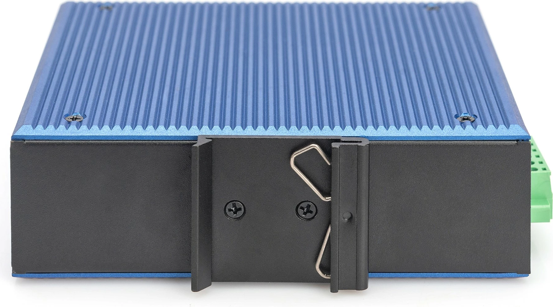 Switch industrial Digitus DN-651152, 8 porte Gigabit, 4 porte SFP, kasë metalike, IP40, blu