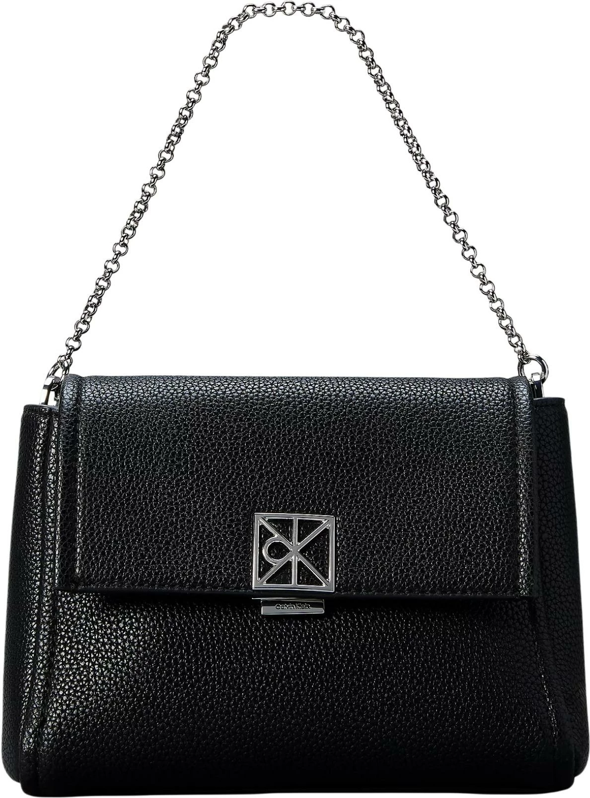 Çantë crossbody për femra Calvin Klein Emblem HW Pebble LV04F3511G, e zezë