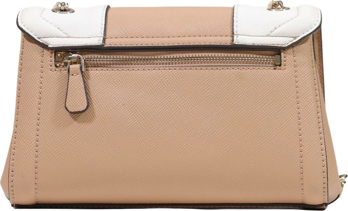 Çantë crossbody për femra Guess Noelle II HWZG96 72210, bezhë-bardhë