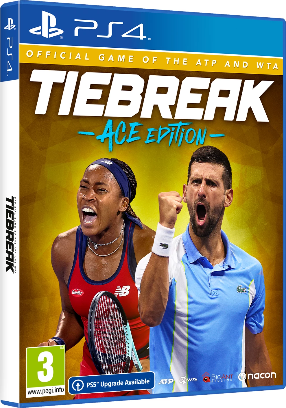 Lojë PS4 Nacon Tiebreak: Official Game of the ATP and WTA, Ace Edition, PEGI 3, me Adidas Vintage Pack