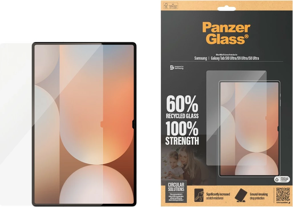 Mbrojtës ekrani PanzerGlass për Samsung Galaxy Tab S10/8/9 Ultra, transparent