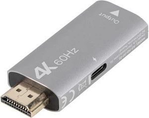 Adapter Lanberg HDMI në DisplayPort AD-HD-DP-01, 4K, Argjend