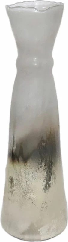 Vazo xhami Jeg, gradient ari, bronzi, argjendi, 18x18x56cm