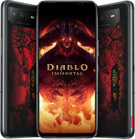 Celular ASUS ROG Phone 6 Diablo Immortal Edition, 16 GB, 512 GB, 50 MP, Android 12, Hellfire Red
