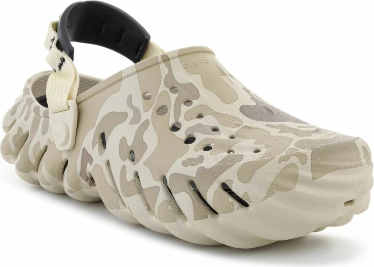 Atlete unisex Crocs Echo Duck Camo Clog 211981-2YJ, bone/black