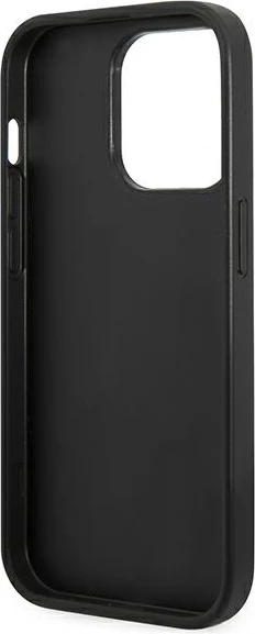 Mbështjellës Guess GUHCP14LHGGSHK për iPhone 14 Pro 6.1", Glitter Script, i fortë, i zi