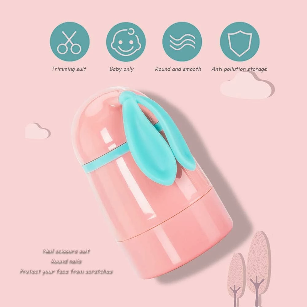 Set prerëse thonjsh për bebe, rozë