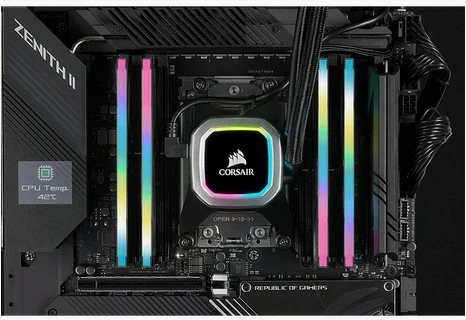 RAM Memorje Corsair Vengeance RGB 64GB (4x16GB) DDR4 3200MHz, e zezë