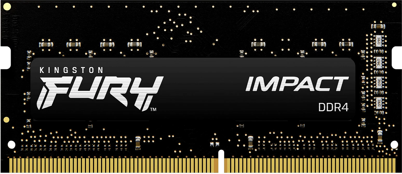 RAM Memorje Kingston FURY Impact 16GB (2x8GB) DDR4 3200MHz SODIMM, e zezë