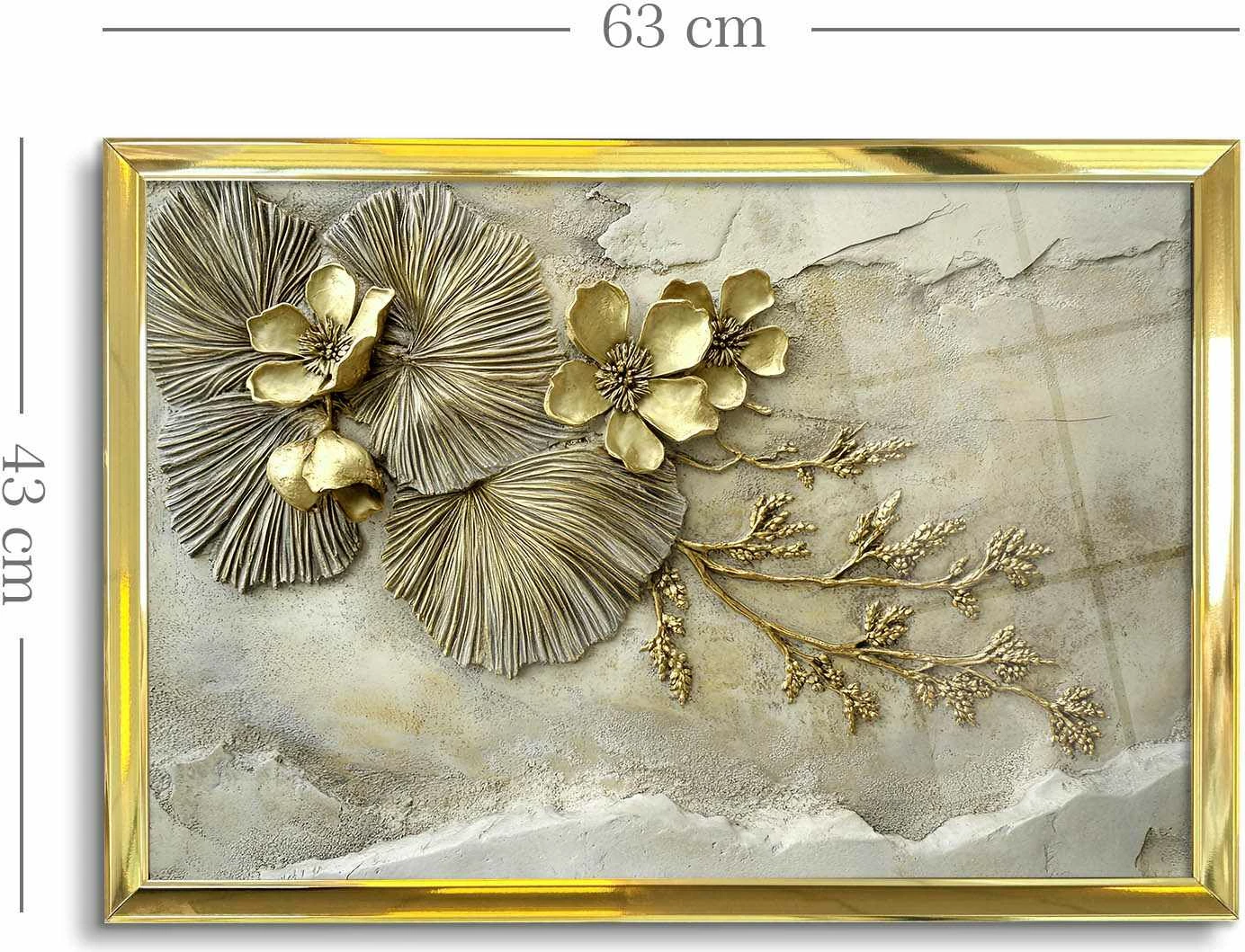Pikturë dekorative me kornizë, Wallity, 4363Kromaltınct - 016, shumëngjyrëshe, 43x65cm