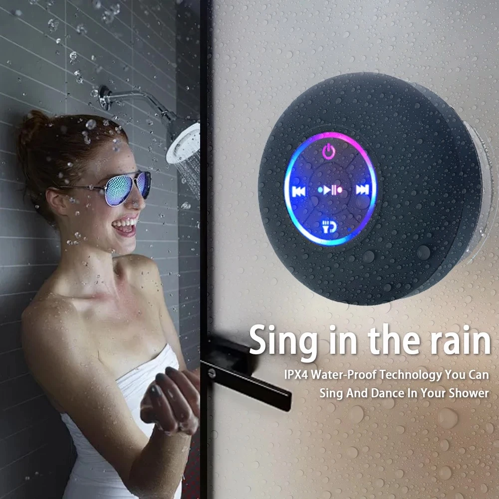 Altoparlant Bluetooth për Dush Rezistent ndaj Ujit IPX4