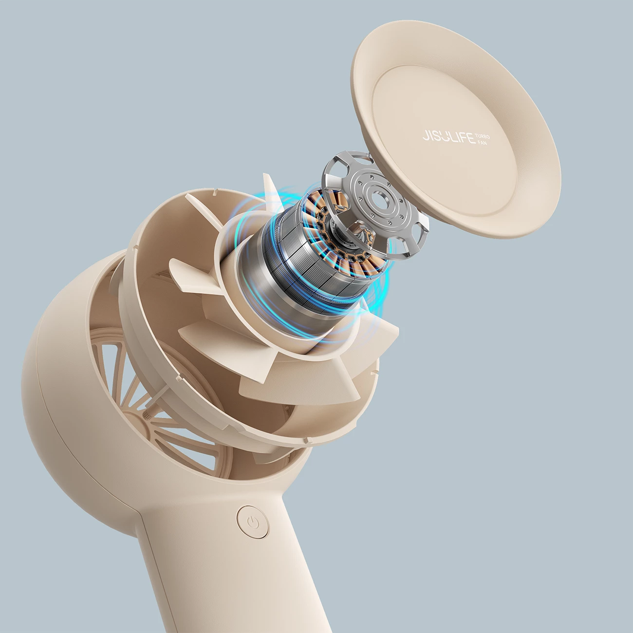 Ventilator dore Jisulife Life5 Plus FA43, 4000 mAh, USB-C, Bezhe