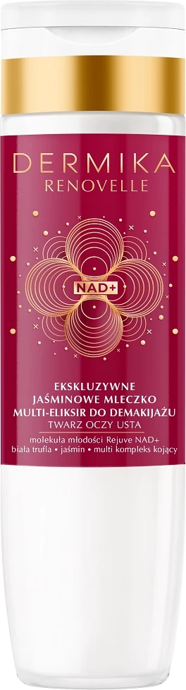 Qumësht për heqje grim Dermika Renovelle Exclusive Jasmine Milk Multi-Elixir për femra, 200ml