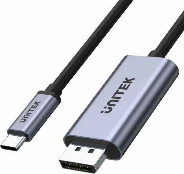 Adapter Unitek V1409A USB-C në DisplayPort 4K 60Hz, 2m, i zi