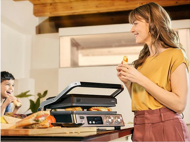 Kontaktgrill Braun MultiGrill 7 CG 7040, 2000W, inox/zi