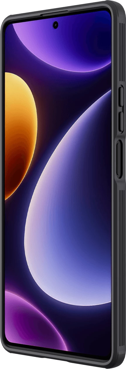 Mbështjellës NILLKIN CamShield Pro për Poco F5 5G, PC+TPU, me kapak mbrojtës të kamerës, i zi