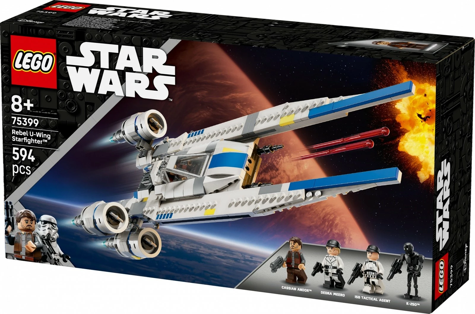 Set LEGO Star Wars U-Wing Rebel Fighter 75399, 594 pjesë