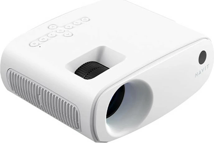 Projektor wireless Havit PJ207 PRO, 1280x720p, Android TV 9.0, Wi-Fi, Bardhë