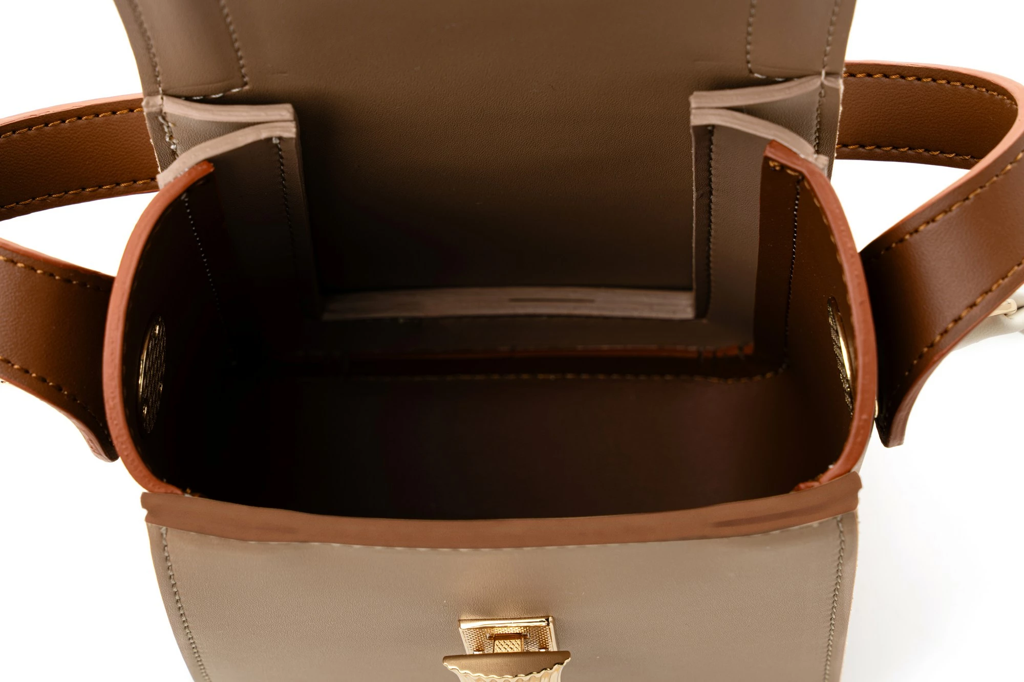Çantë crossbody Vince Camuto, ngjyrë lagoon - tan, mink, krem