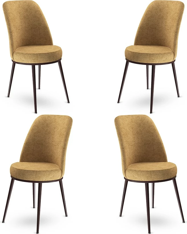 Set karrigash (4 copë) Hanah Home, Dexa, kapuçino, kafe