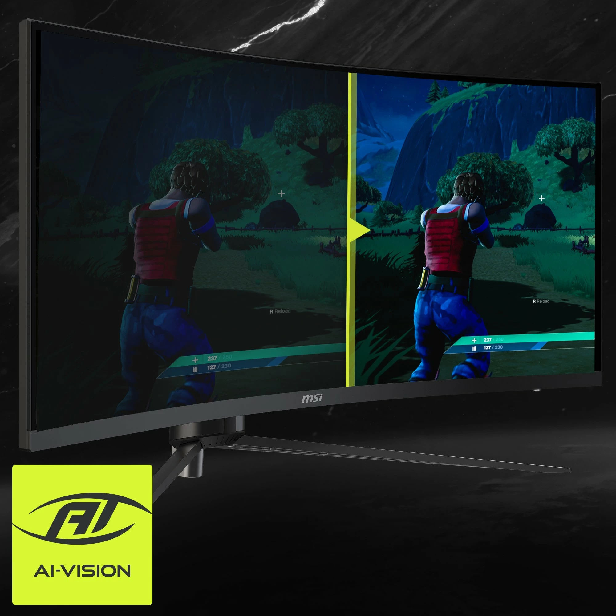 Monitor MSI MAG 345CQRDE 34 inç, UWQHD, 180Hz, i lakuar, i zi