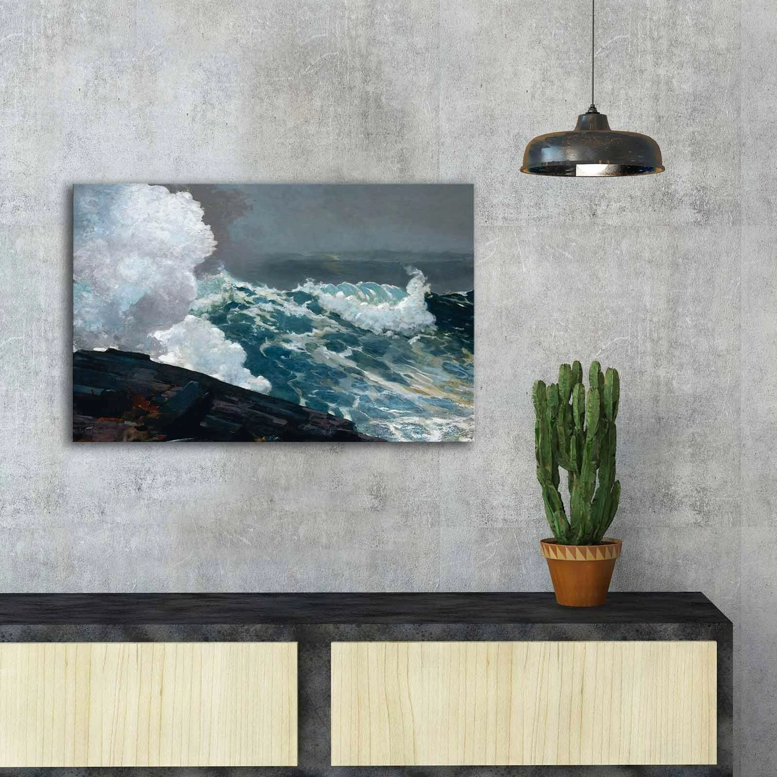 Pikturë dekorative në kanavacë, Wallity FAMOUSART-089, shumëngjyrëshe, 45x70cm