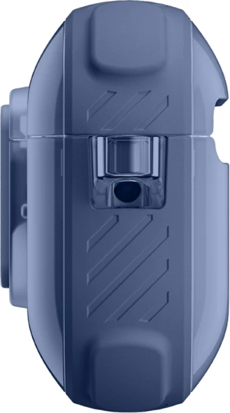 Mbështjellës për kufje AmazingThing Titan Pro Mag Case Clear për AirPods Pro 3, PC+TPU, me karabiner, mbështetje karikim wireless, blu