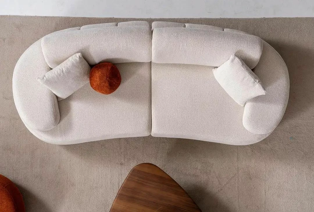 Divan treshe Atelier del Sofa, ngjyrë krem, Rio